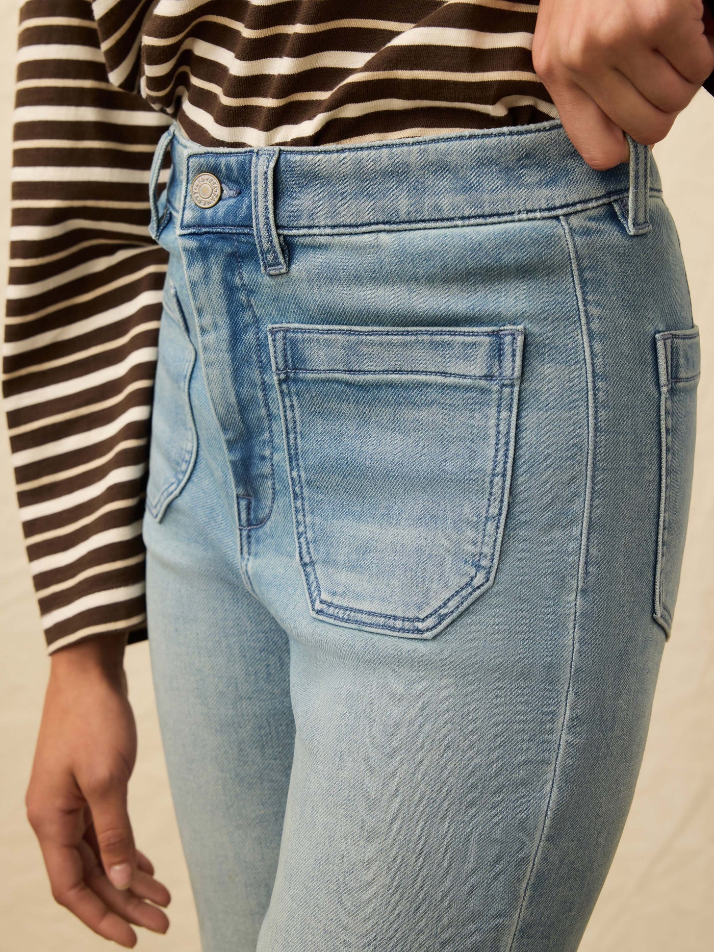 CASTRO-Stretch Terry Patch Pocket Ankle Pant